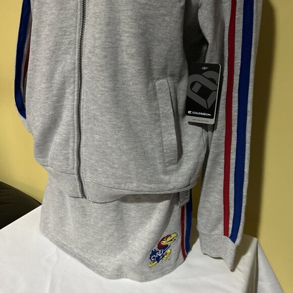 NEW Kansas Jayhawks KU Track Zip Sweatshirt Jacket Skirt Set Lot Women's M S - Picture 6 of 12